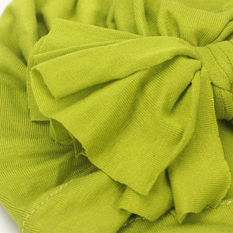 Mũ trùm đầu co dãn có chi tiết nơ mềm mại cho bé