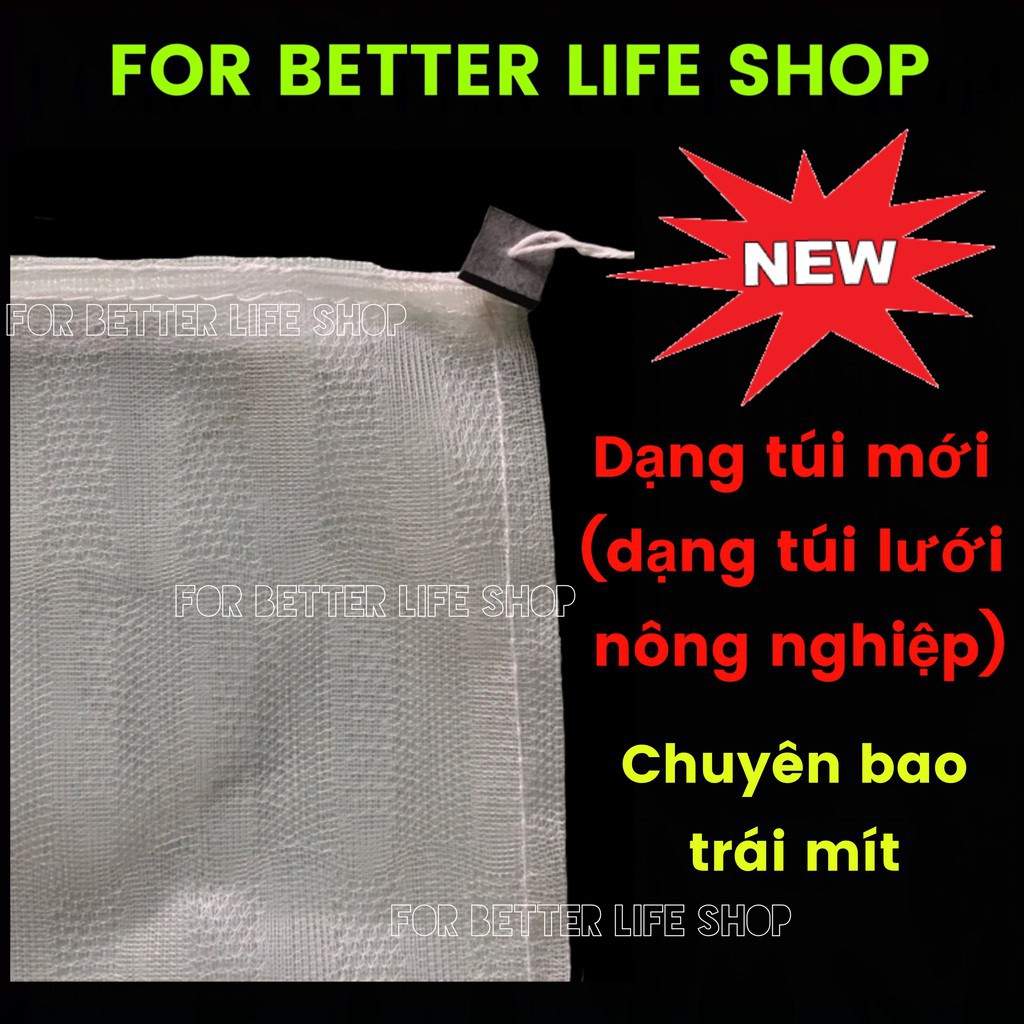 Túi bao trái Lưới Nông nghiệp chuyên bao trái Mít kích thước 50x60cm bộ 20 túi.