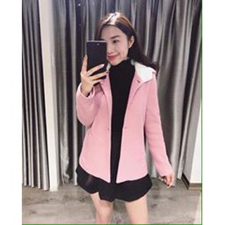 Áo dạ mũ lông