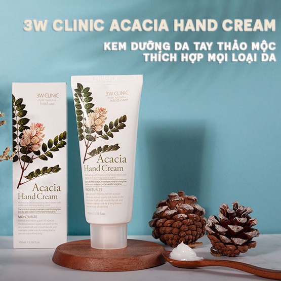 [CHÍNH HÃNG] Kem Dưỡng Ẩm Cho Da Tay 3W CLINIC Hand Cream 100ml | BigBuy360 - bigbuy360.vn
