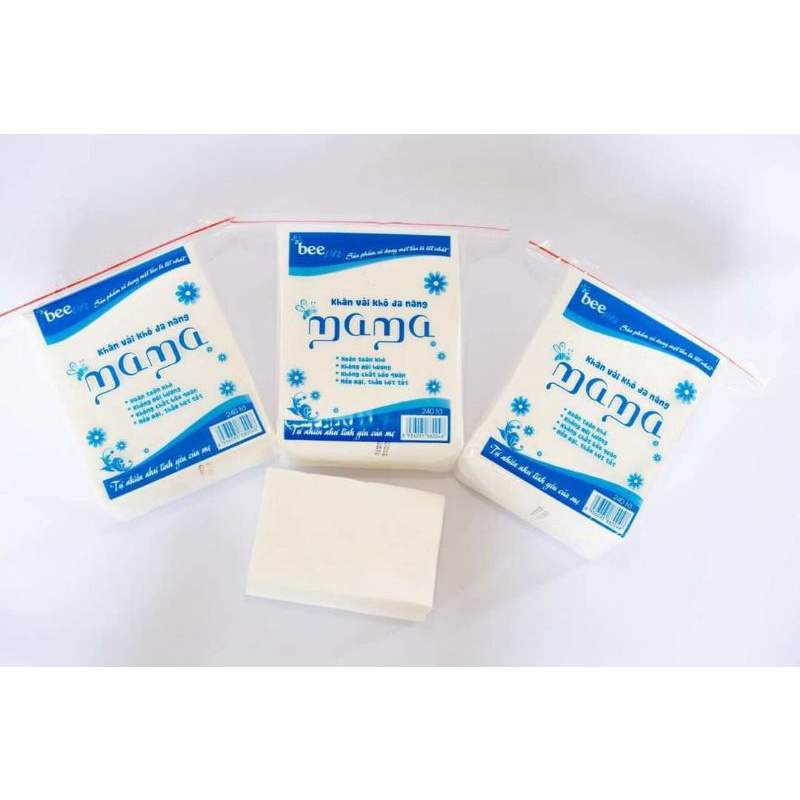 COMBO 05 BỊCH KHĂN KHÔ MAMA 240 tờ