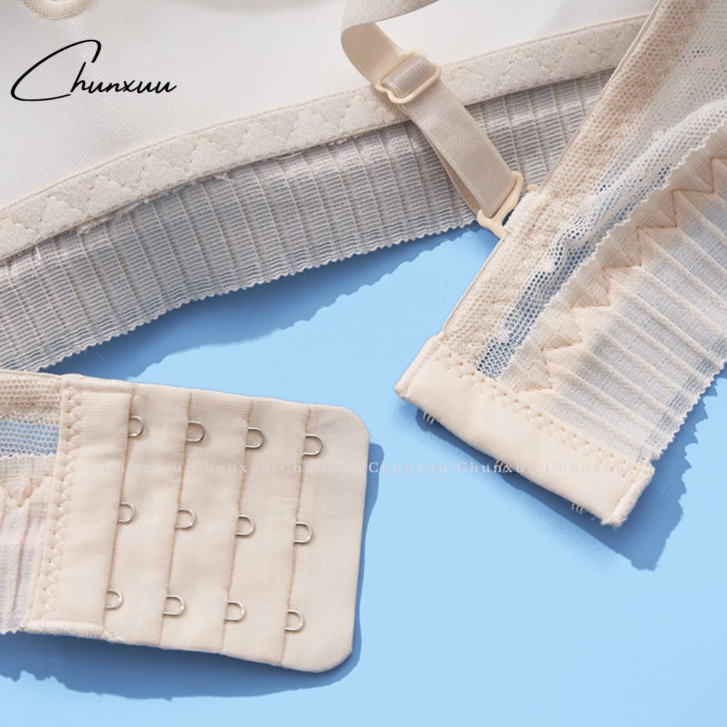 Áo ngực nữ không gọng đệm mỏng CHUNXUU, vải ren hoa mềm mịn thoáng mát - AV43