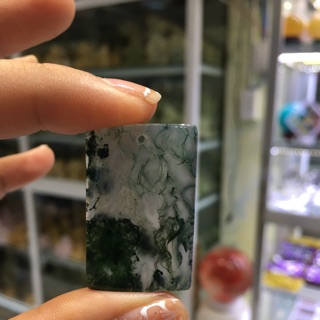 Mặt dây chuyền mã não rêu kèm dây đeo