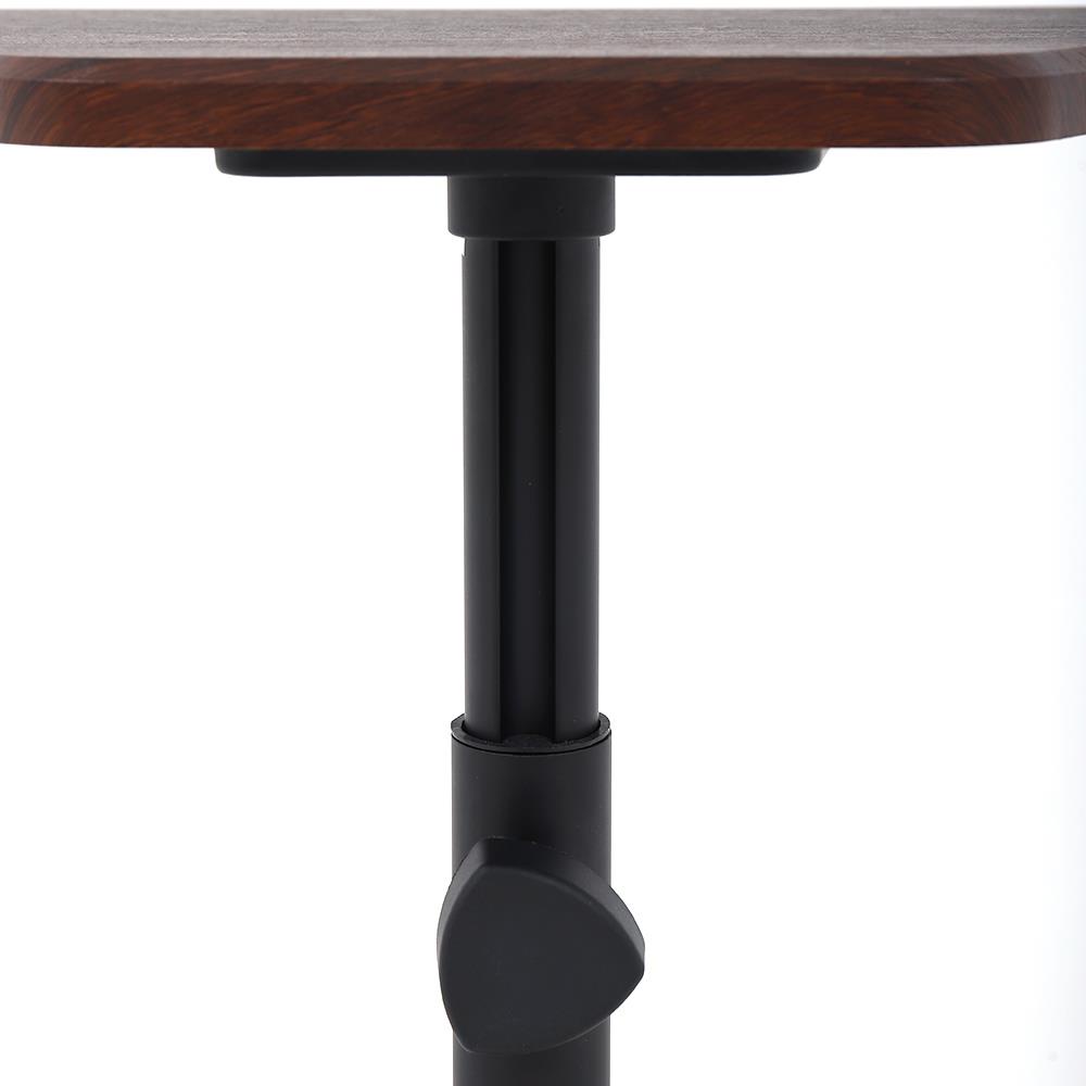 HomeBase FURDINI Bàn gấp đa năng bằng thép có mặt bàn MDF PUSH W53xH83xD48cm màu gỗ/đen