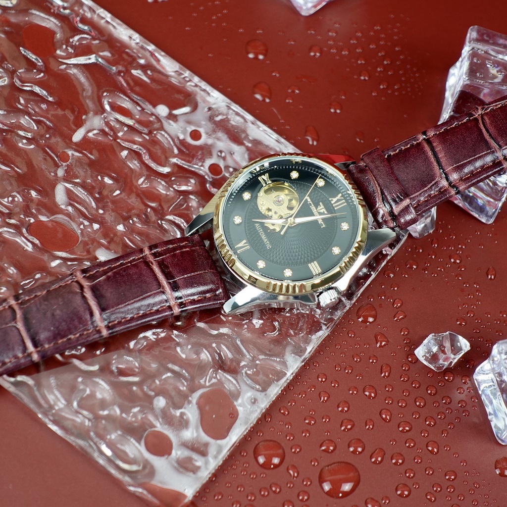 Đồng hồ cơ nam FNGEEN, đồng hồ nam dây da, BH 24 tháng, hàng loại 1 mã A4 | BigBuy360 - bigbuy360.vn