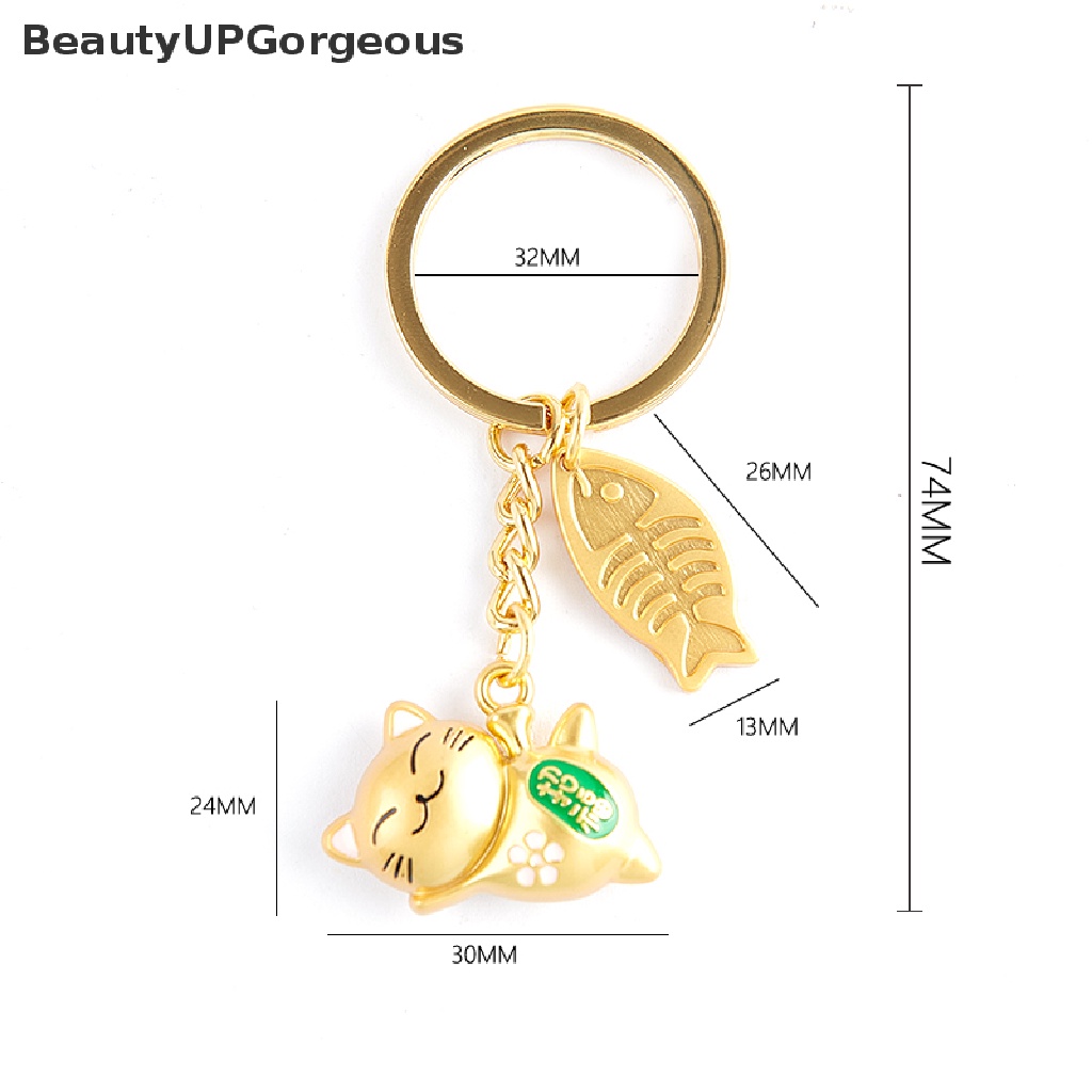 [Beautyup Gorgeous] Móc Khóa Hình Chú Mèo May Mắn Nhật Bản Đáng Yêu