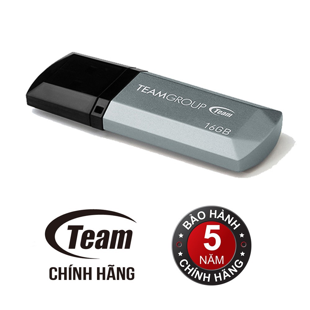 USB 16GB Team Group C153 (Màu xám) - Hãng phân phối chính thức