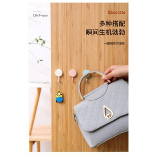 Set 5 Móc dán tường vintage Móc dán decor