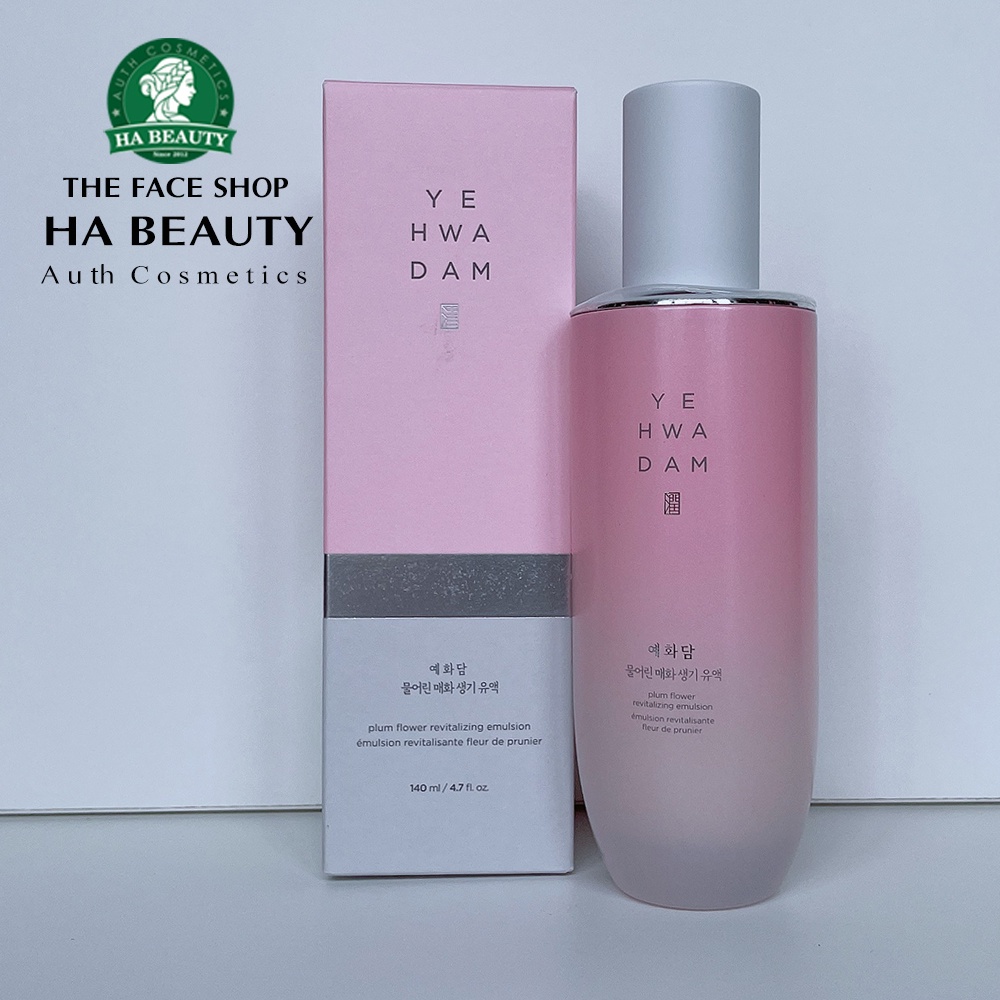 Sữa dưỡng ẩm phục hồi sinh khí da chống lão hóa săn chắc da The Face Shop Yehwadam Plum Flower Revitalizing Emulsion 140