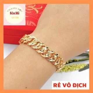 Lắc tay nam nữ 💎𝑭𝑹𝑬𝑬𝑺𝑯𝑰𝑷 💎 khoen mặt chạm khắc cao cấp