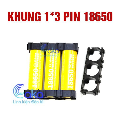 Khung ghép giữ pin 18650 (1x3)