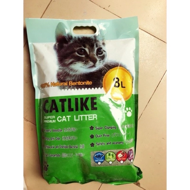 Cát vệ sinh cho mèo Catlike, cát đen Nhật bao 8L 15L cao cấp đầy đủ hương vị - Đảo Chó Mèo