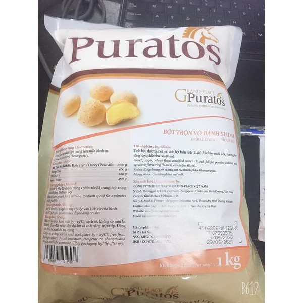 Bột vỏ bánh su Puratos gói 1kg