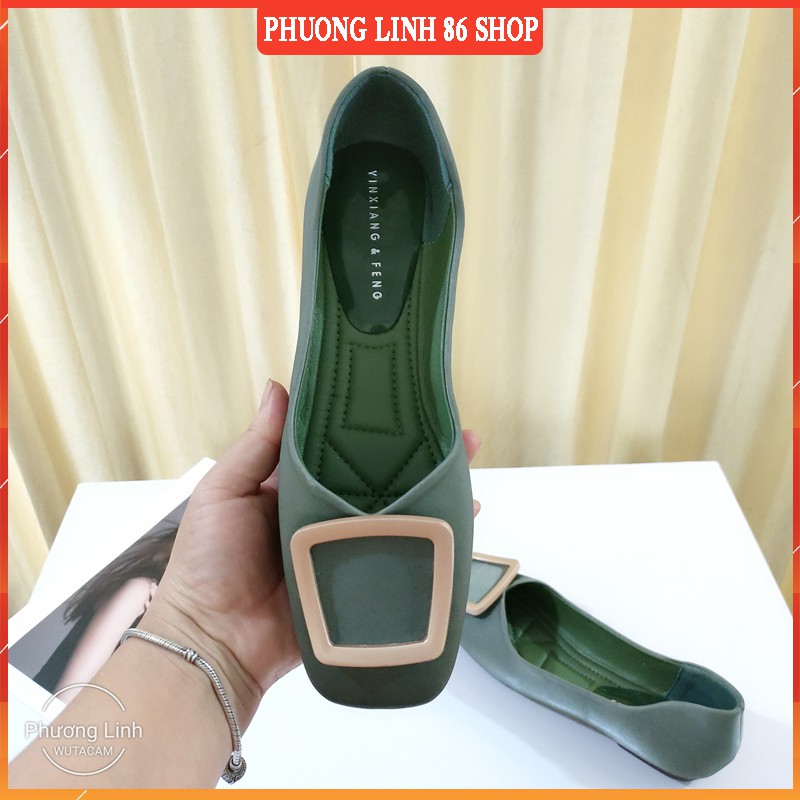 Giày búp bê bệt nữ Phuong Linh 86 shop hàng hiệu mũi nhọn cao cấp B2