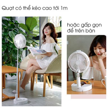 [HÀNG CÔNG TY] Quạt tích điện phun sương gấp gọn hoặc kéo dài, tích hợp đèn ngủ và đèn bàn, pin sạc siêu bền 7200mAh | BigBuy360 - bigbuy360.vn