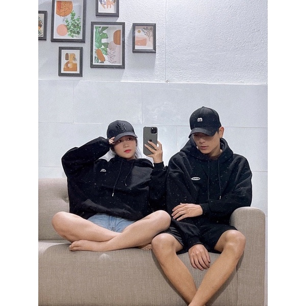 [ Rẻ vô địch ] Áo hoodie form rộng mũ hai lớp - Logo