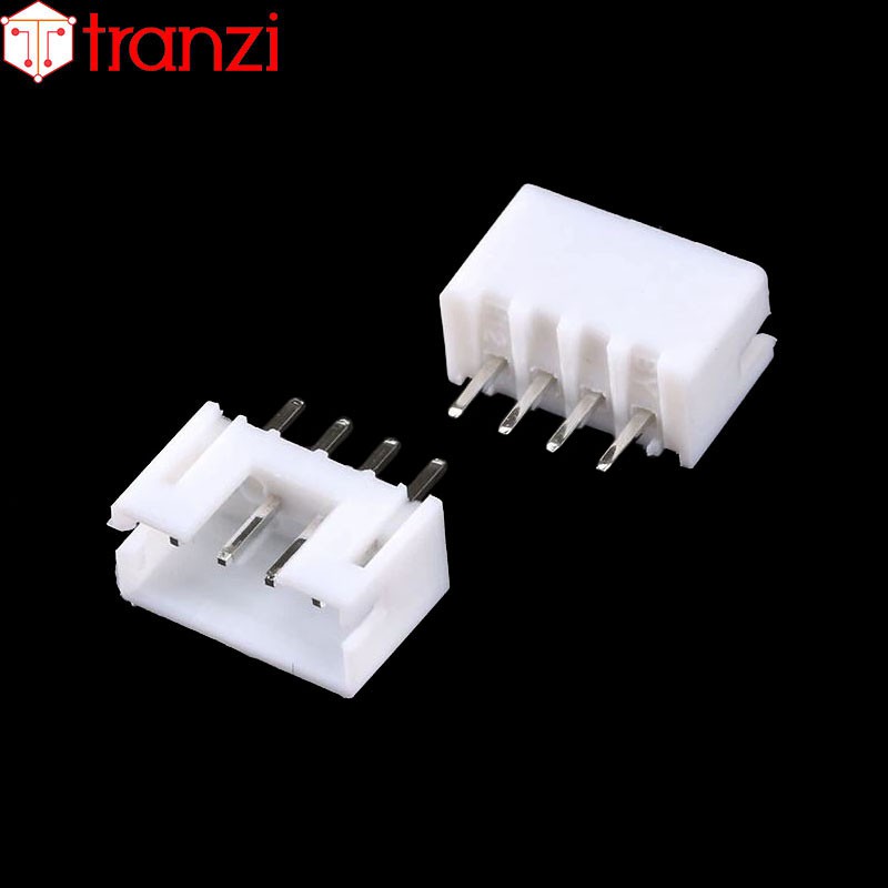 Giắc cắm header 2.0mm PH2.0 4P chân cắm thẳng trắng - túi 50 cái