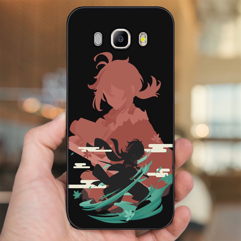Ốp lưng Samsung J5 2016, J7 2016 viền đen in hình Kazuha Genshin Impact
