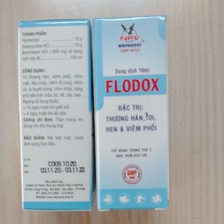 2lọ gà xổ mũi,hen khẹc khò, thương hàn flodox 10ml