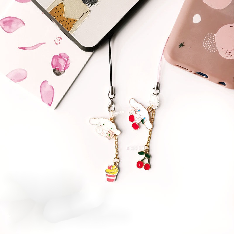 Nút Bịt Chống Bụi Cho Lỗ Cắm Tai Nghe Điện Thoại Di Động Hình Chú Chó Cinnamon Đáng Yêu