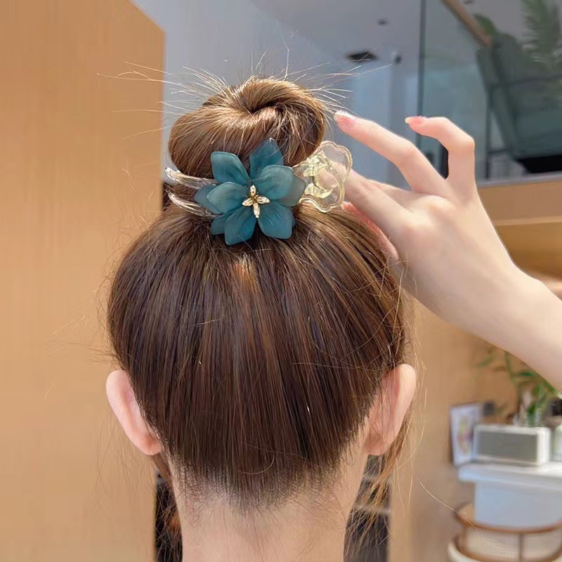 Phụ kiện thời trang kẹp tóc hoa phong cách hàn quốc Kẹp tóc acrylic nữ chất lượng cao
