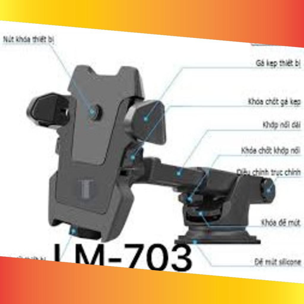 (FreeShip từ 99k)) Giã đỡ ĐT trên xe hơi LM-703