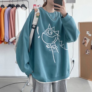 Áo hoodie nam nữ form rộng dài vải nỉ in hình cute chất đẹp hàng quảng châu BST áo thu đông unisex ullzang 2020 (KL)