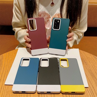 Ốp Điện Thoại Màu Tương Phản Cho OPPO A3S A5 AX5 A12e A7 A5s A12 A11k A15 A15s A36 A76 A54 A55 A53s A55 A16K A16E A74 A95 A94