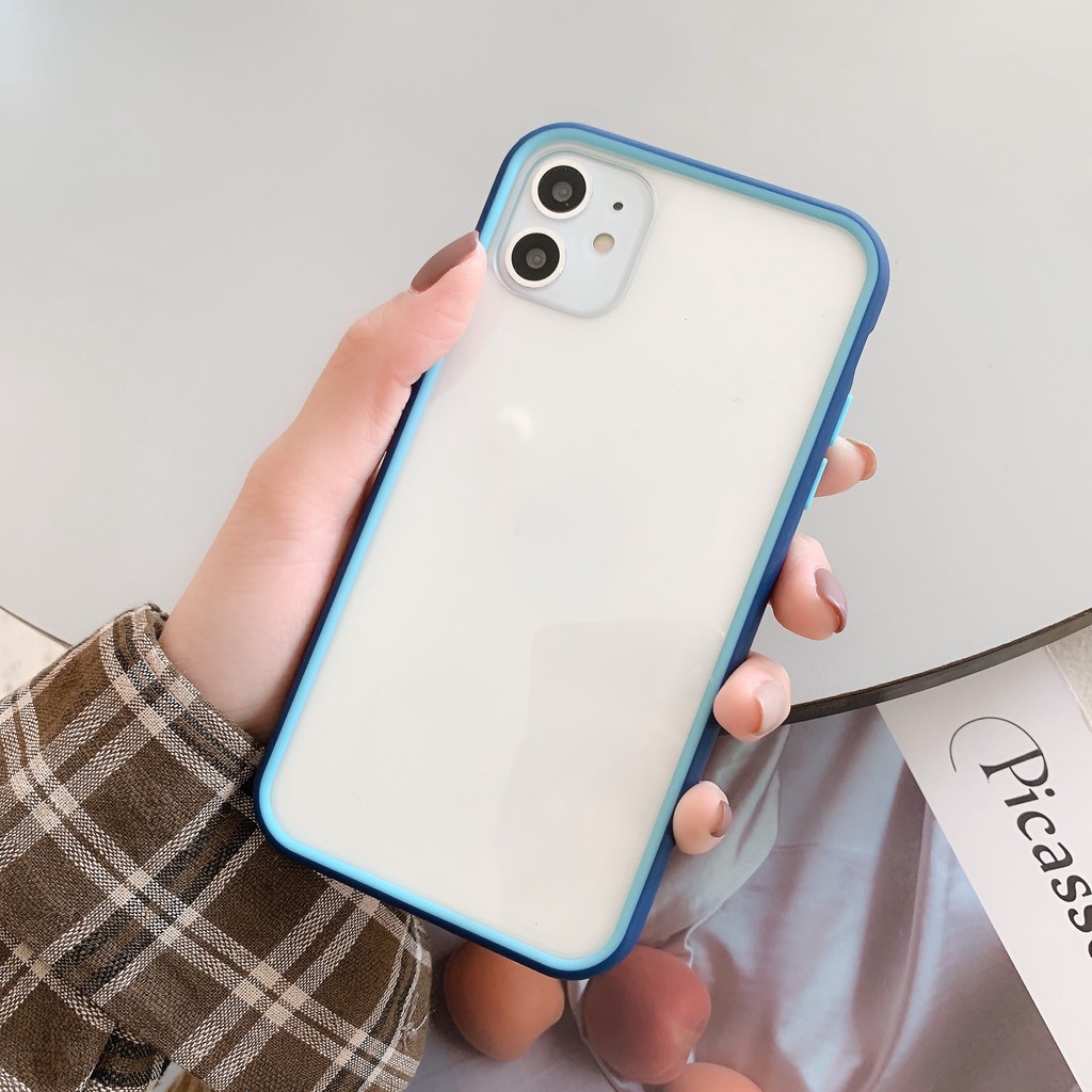 Ốp điện thoại mềm màu trơn thích hợp cho Iphone 11 Pro Max/ 6/ 6s/ 7/ 8plus/ X/ Xs Max/ Xr