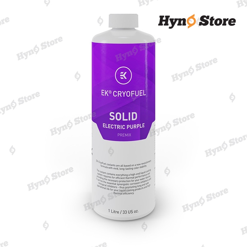 Coolant nước tản nhiệt chuyên dụng EK-CryoFuel Solid Electric Purple Premix 1000mL màu tím đục - Hyno Store