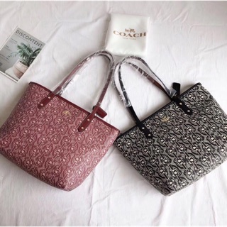 Sale off túi c0ach tote hoạ tiết