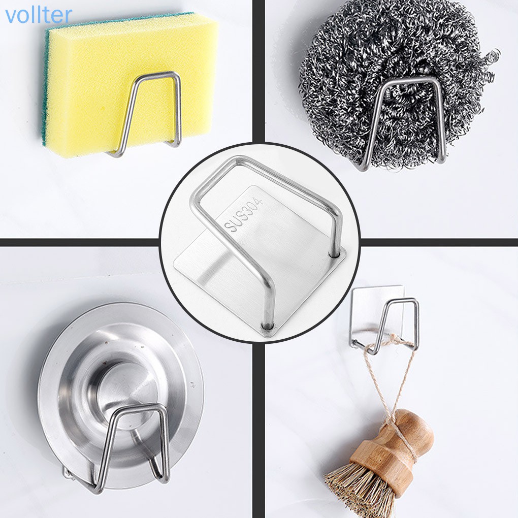 Giá đỡ miếng rửa chén bằng thép không gỉ tiện dụng cho nhà bếp