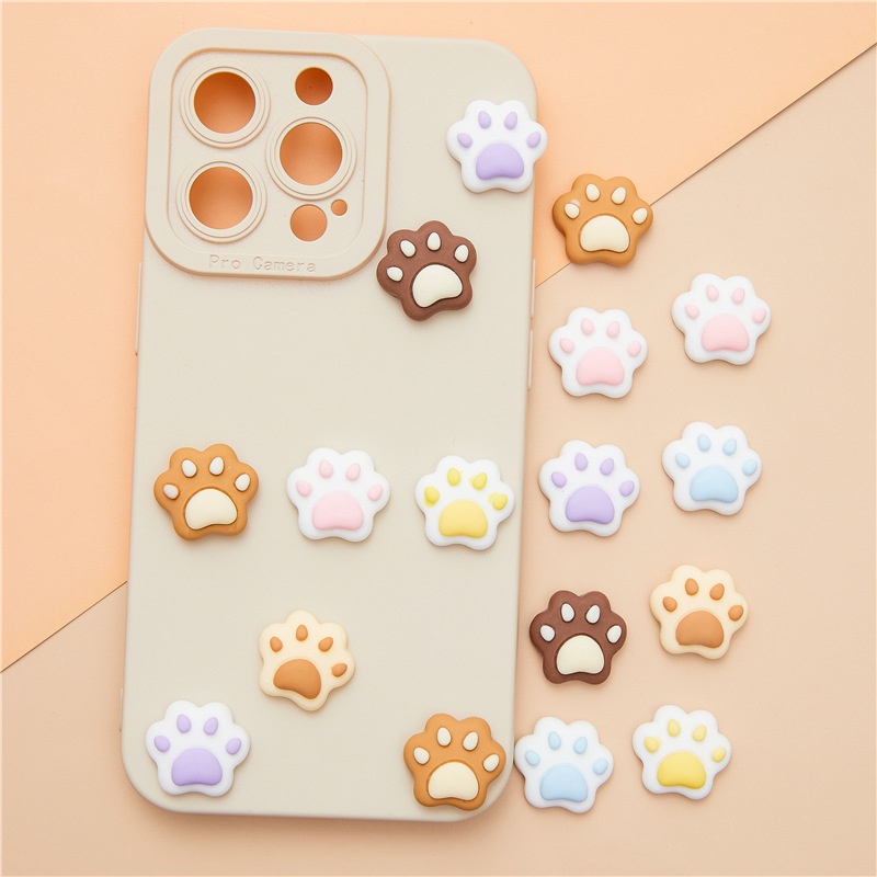 chân mèo dễ thương Resin phụ kiện dép Crocs charm DIY khóa giày crocs jibbitz Nhựa trang sức Phụ kiện trang trí giày crocs nút trang trí điện thoại di động Nắp đậy / Khung ảnh / Cốc nước / Túi Nguyên liệu làm phụ kiện handmade sáng tạo