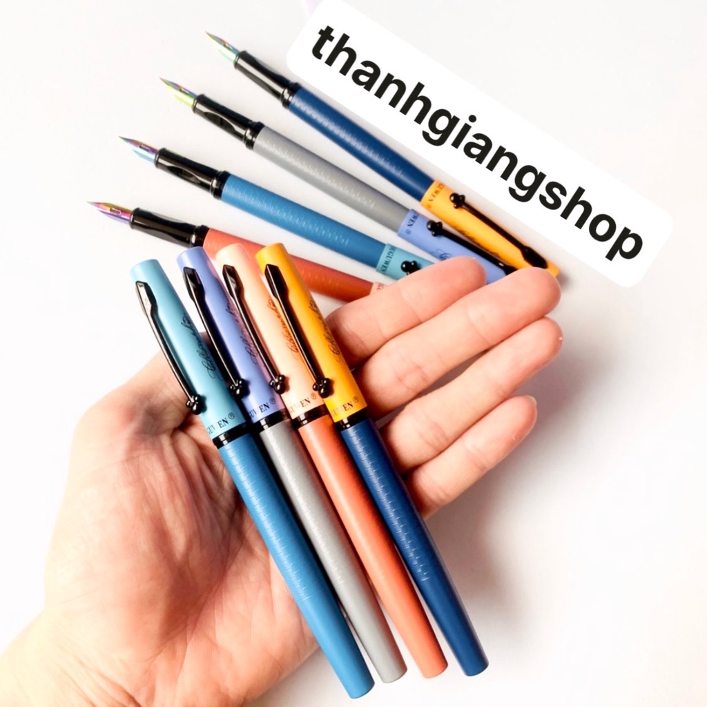 Bút máy 876 ngòi Lá Tre Calligraphy, Bút mực Chuyên Luyện Chữ Thanh Đậm