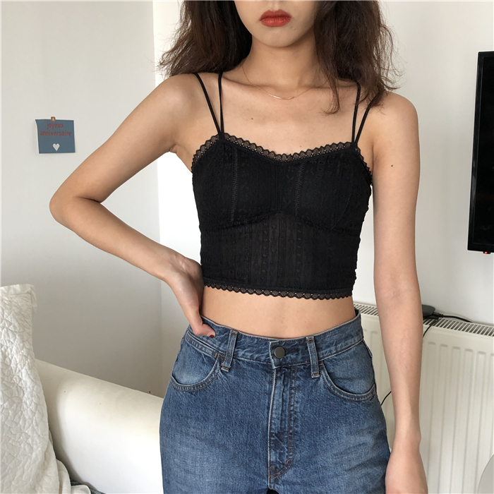 Áo hai dây phối ren quyến rũ cho nữ 29362