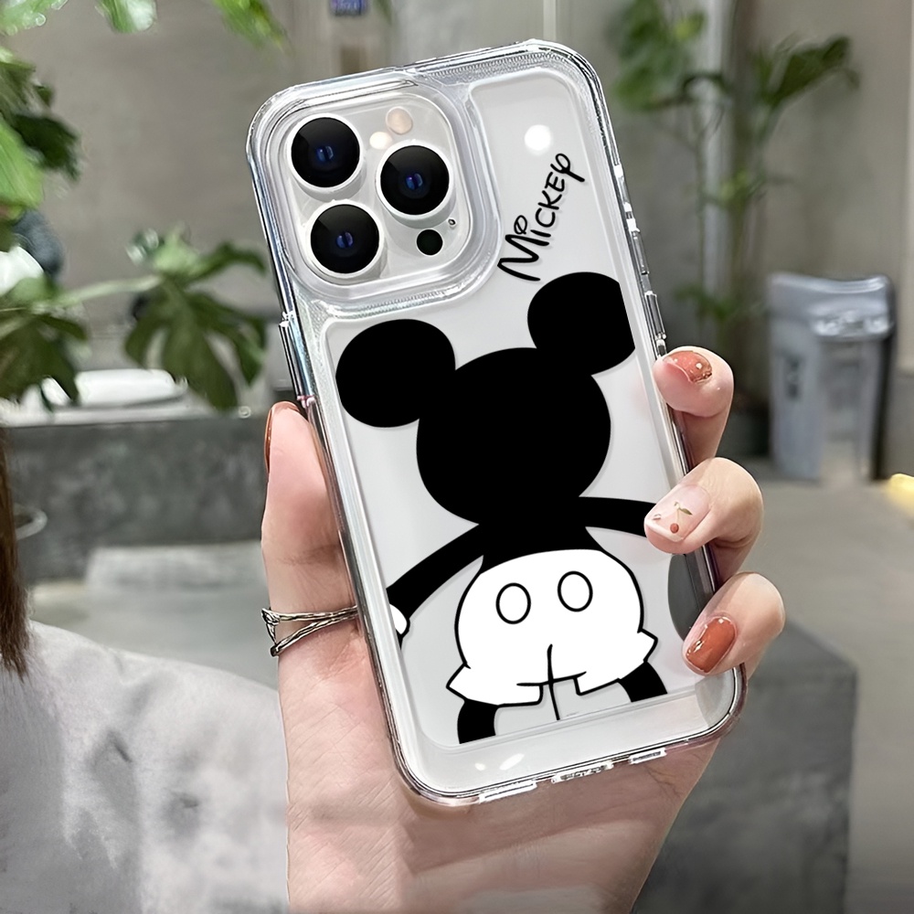 Ốp Điện Thoại Trong Suốt In Hình Mickey Cho iphone 14 Plus 11 13promax 12 7Plus X XS Max 7 8 SE 2020