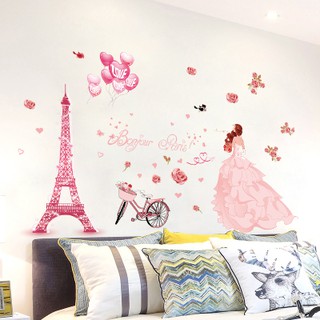 Decal dán tường cô dâu nước Pháp