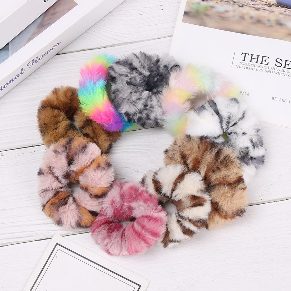 Dây Cột Tóc Phủ Lông Chồn Giả Thời Trang Cho Nữ