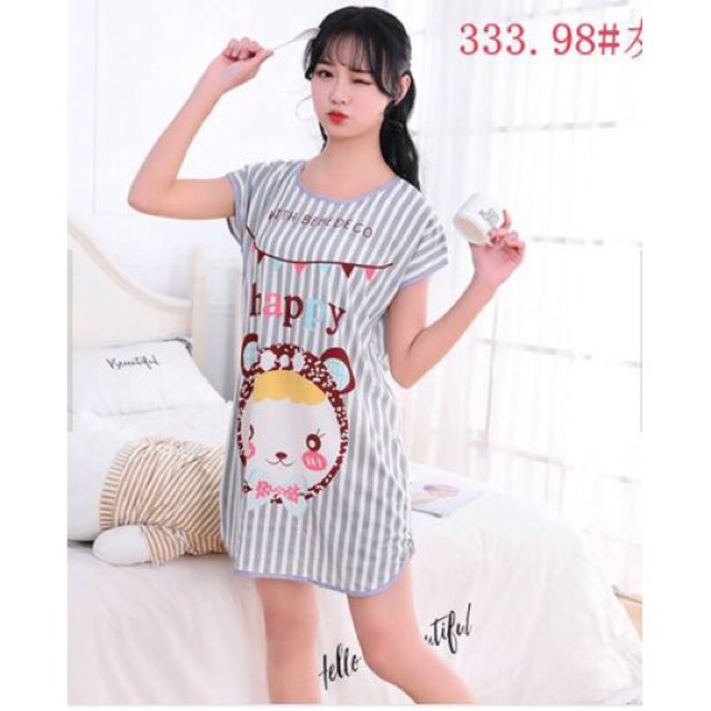 Đầm ngủ mặc nhà hình 2 mặt siêu xinh .. size 60kg đổ lại ...