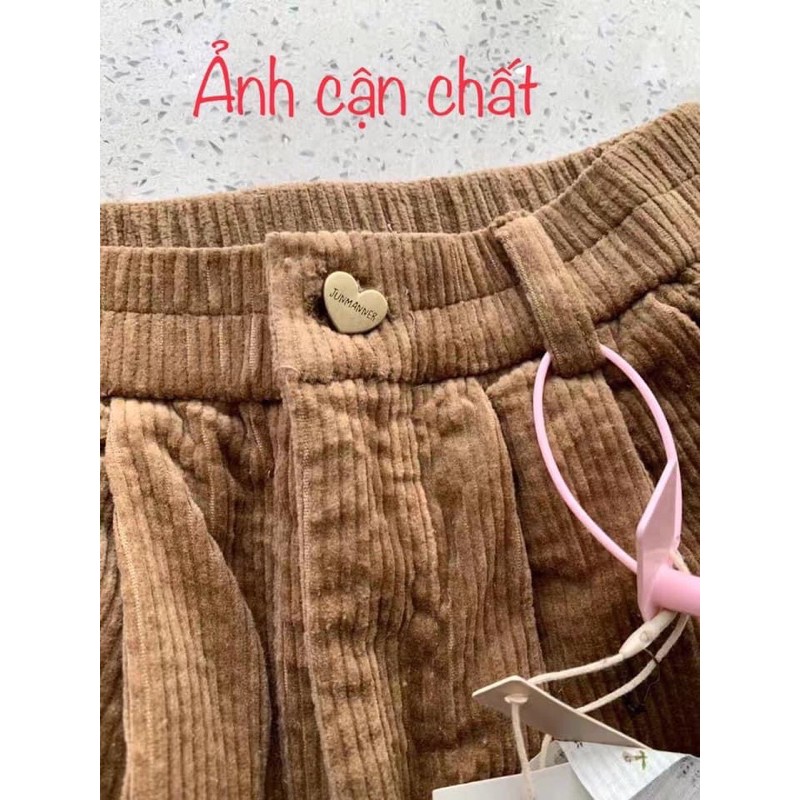 Quần nhung tăm dáng suông | BigBuy360 - bigbuy360.vn