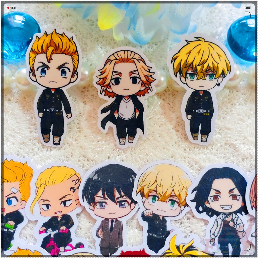 Bộ 40 Miếng Dán Trang Trí Sổ Tay Diy Hình Tokyo Revengers Q-1 Thời Trang