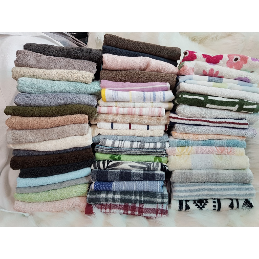 Khăn tắm lau người size 35x75cm xuất khẩu nhật - Loại khăn mỏng 100% cotton siêu thấm hút