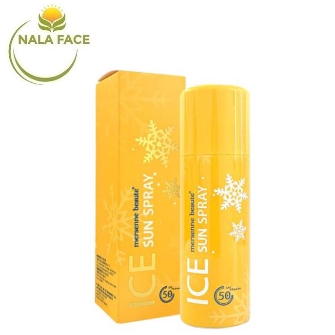 Chai Xịt Chống Nắng Mát Lạnh Ice Sun Spray Mersenne Beaute SPF50 100ml