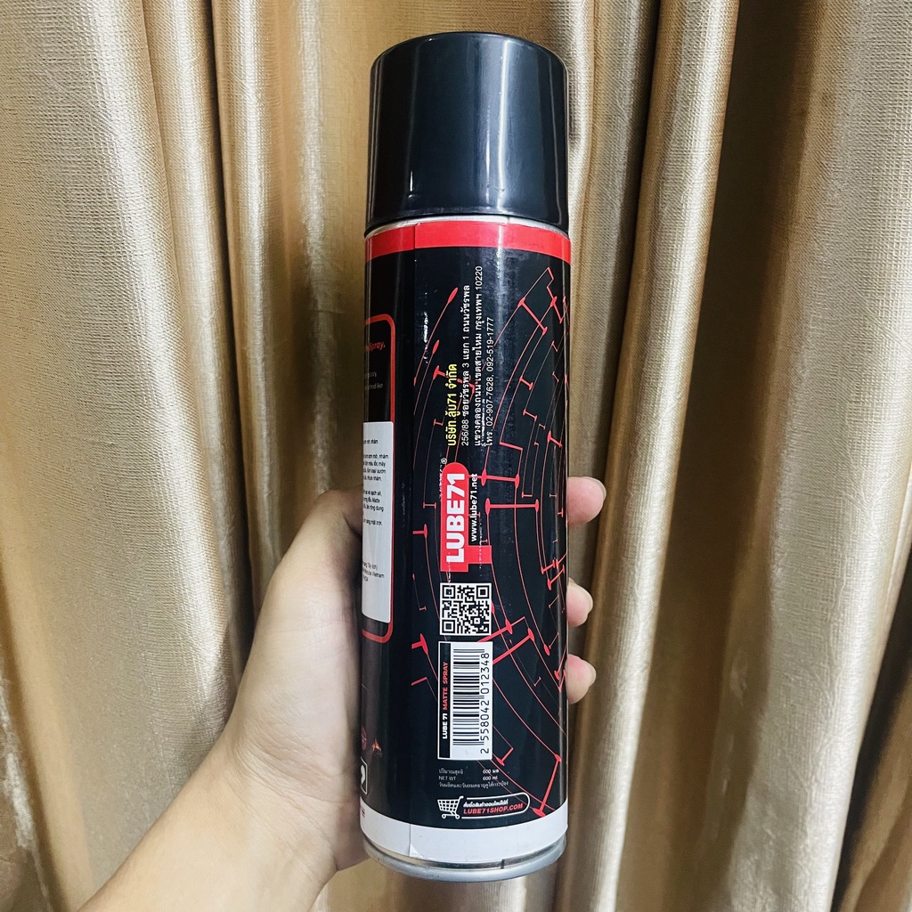 [TẶNG KHĂN] Xịt phục hồi nhựa nhám xe máy MATTE SPRAY 600ML - CHÍNH HÃNG LUBE71 THÁI LAN