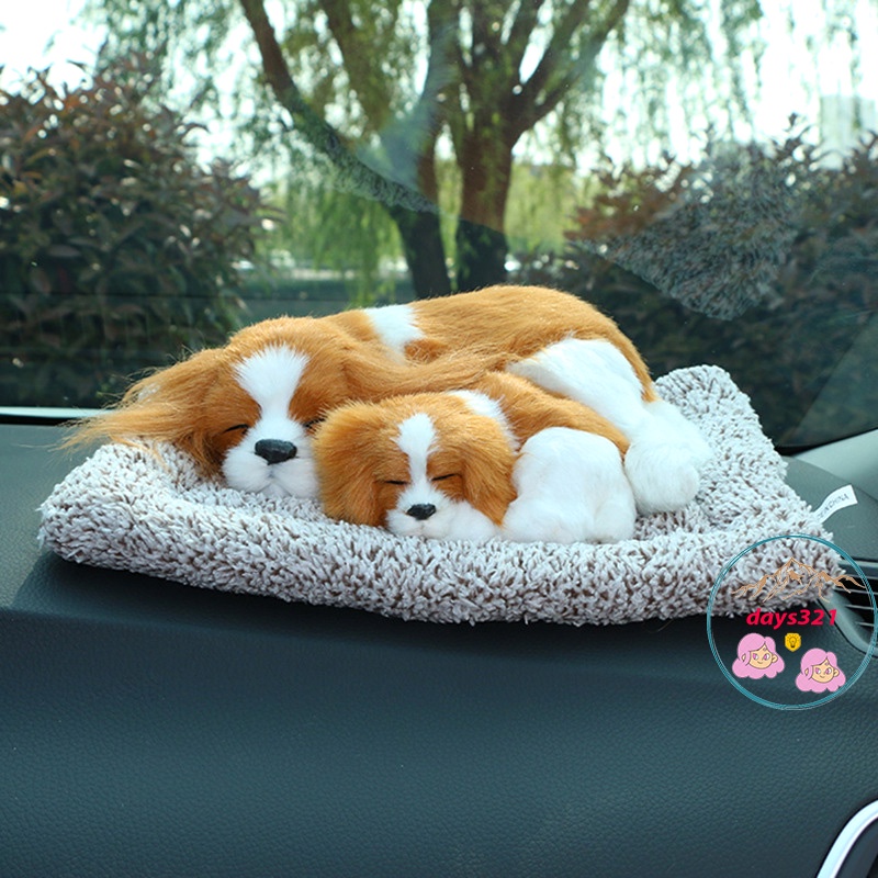 Vàng trắng tai dài mẹ con lõi than hoạt tính lọc không khí khử mùi-taplo xe hơi ô tô Thú bông Chó mèo than hoạ