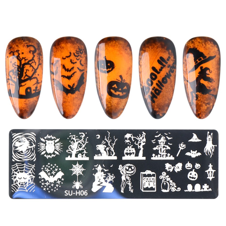 Khuôn in trang trí móng tay họa tiết hoa tuyết xinh xắn tiện dụng