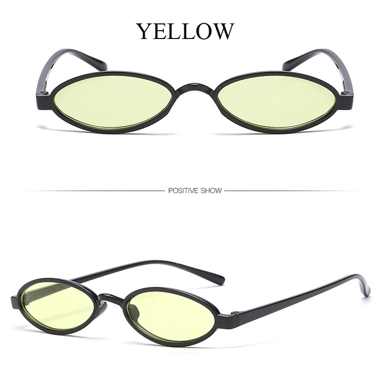 Kính mát gọng oval nhỏ gọn phong cách thời trang cổ điển cho phái nữ