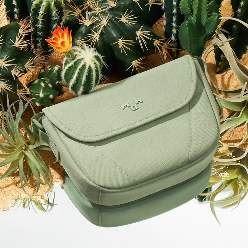 MAH YOUNG Túi đeo Thiết kế nguyên bản Túi đeo chéo giải trí dòng xanh sương rồng