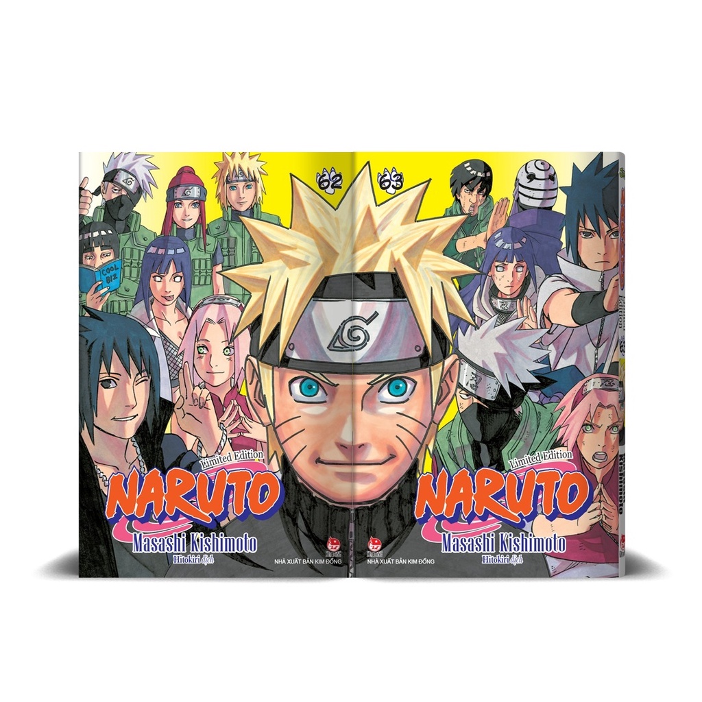 Truyện tranh - Combo Naruto Tập 62 và Tập 63 - Limited Edition ( Bản đặc biệt)
