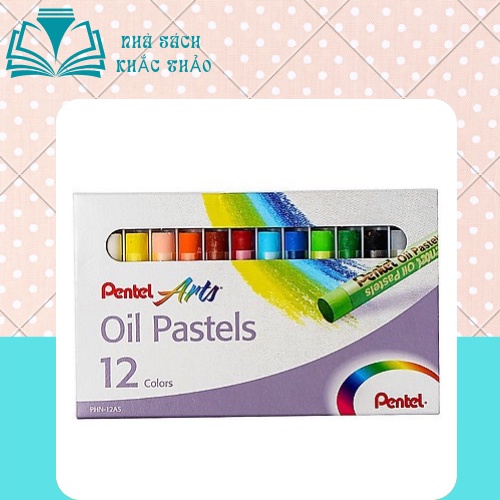 Màu Sáp Dầu Oil Pastel/ Sáp Dầu Pentel từ 12-25 màu PHN12/ PHN25